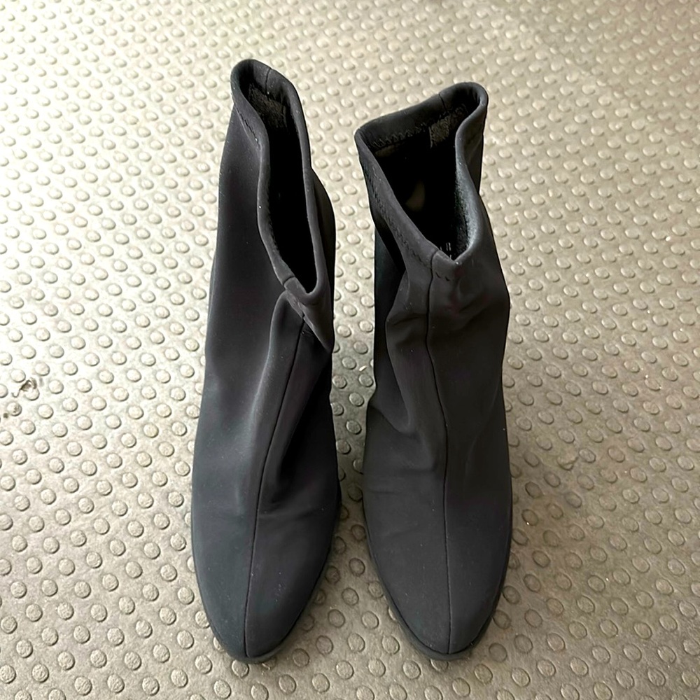 Brand new Stuart Weitzman Black Micro Stretch Boots.  Size 7